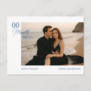Benutzerdefiniertes Foto Save the Date Postkarte