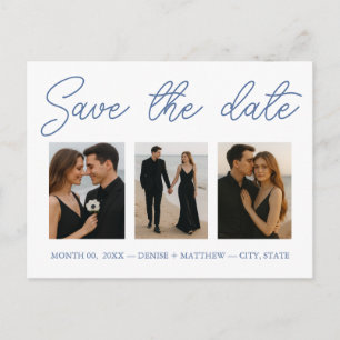 Benutzerdefiniertes Foto Save the Date Postkarte
