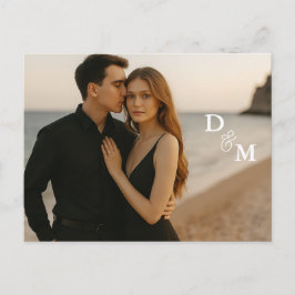 Benutzerdefiniertes Foto Save the Date Postkarte