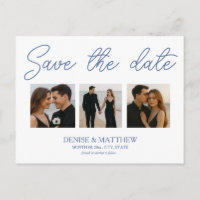 Benutzerdefiniertes Foto Save the Date Postkarte