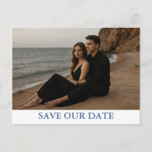 Benutzerdefiniertes Foto Save the Date Postkarte