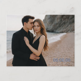 Benutzerdefiniertes Foto Save the Date Postkarte