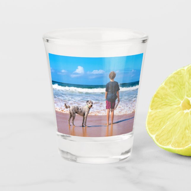 Benutzerdefiniertes Foto-Schießglas - Geschenk für Schnapsglas (Vorderseite)