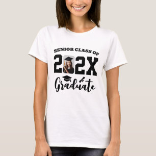 Benutzerdefiniertes Foto Senior-Klasse Absolvent T-Shirt