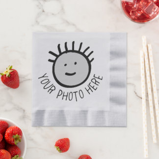 Benutzerdefiniertes Foto SILV. NAPKINS-Vorlage für Serviette