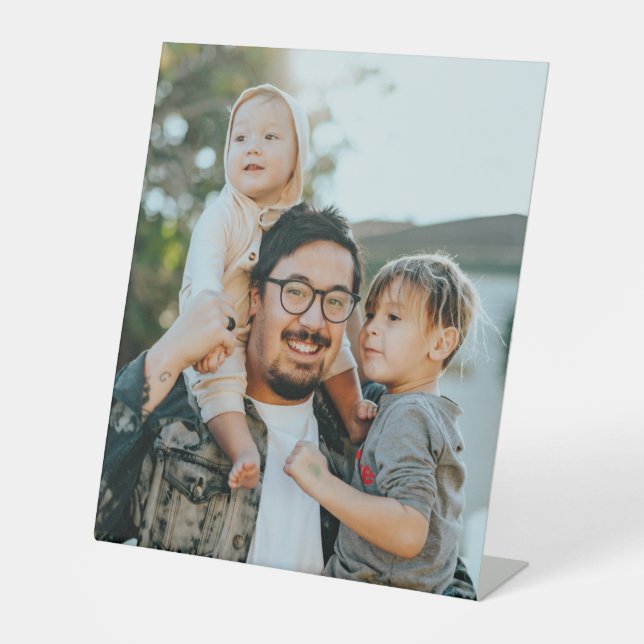 Benutzerdefiniertes Foto Sockelschild (Vorderseite)