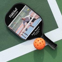 Benutzerdefiniertes Foto Spaß, Schwarz Personalisi Pickleball Schläger