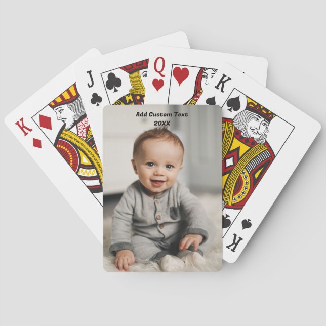 Benutzerdefiniertes Foto Spielkarten Personalisier (Rückseite)