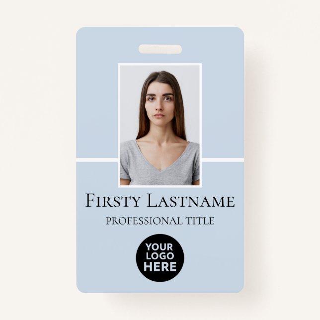 Benutzerdefiniertes Foto, Strichcode, Logo, Name Ausweis (Vorderseite)