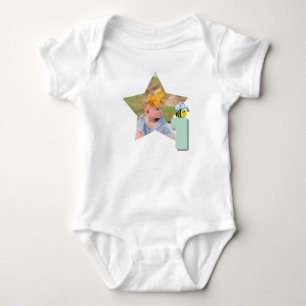 Benutzerdefiniertes Foto Sweet to Bee One 1. Gebur Baby Strampler