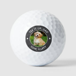 Benutzerdefiniertes Foto T-Shirt Es Up Vater Grau Golfball