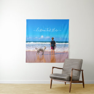 Benutzerdefiniertes Foto-Tapisserie mit Ihren Foto Wandteppich