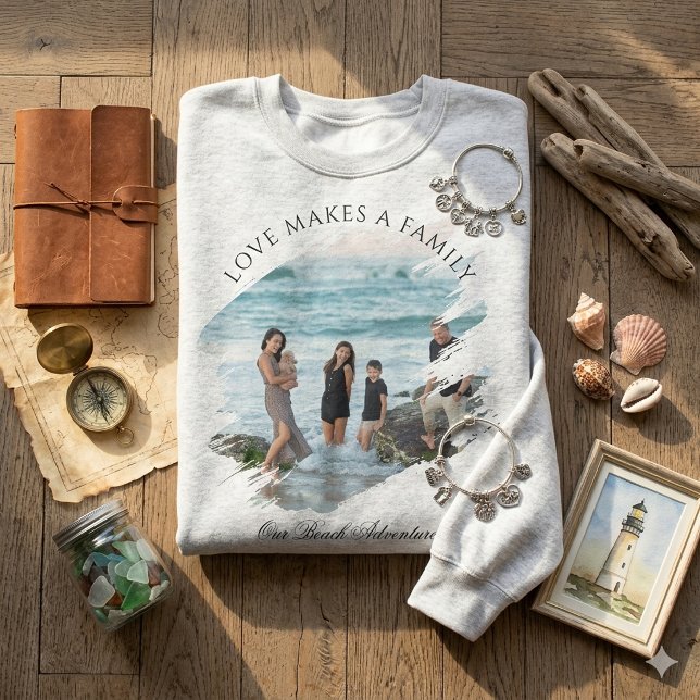 Benutzerdefiniertes Foto-Text-Druck Cozy Basic Swe Sweatshirt (Custom Photo Text Print Cozy Basic Sweatshirt)