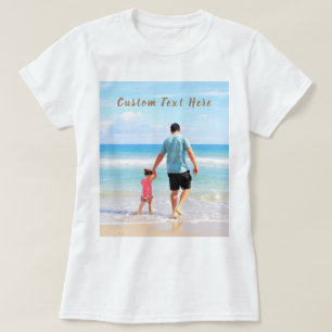 Benutzerdefiniertes Foto Text T - Shirt - Design -