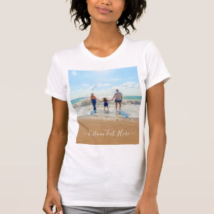 Benutzerdefiniertes Foto Text T - Shirt Ihr Foto F