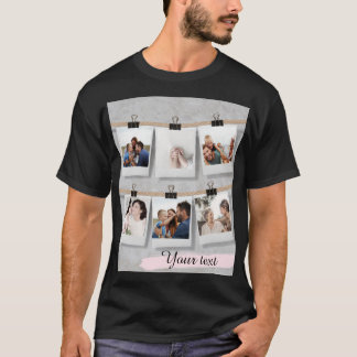Benutzerdefiniertes Foto-Text-T-Shirt T-Shirt