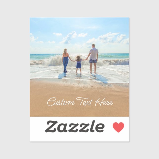 Benutzerdefiniertes Foto-Textaufkleber für Fotos Aufkleber