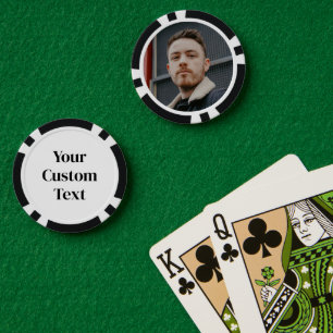 Benutzerdefiniertes Foto-Textbild Pokerchips
