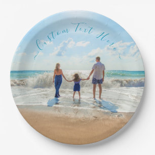 Benutzerdefiniertes Foto-Textpapier Teller Ihr Fot