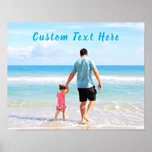 Benutzerdefiniertes Foto Textposter für Ihre Fotos Poster