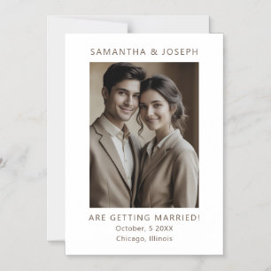 Benutzerdefiniertes Foto Traditionelle Hochzeit sp Magneteinladung
