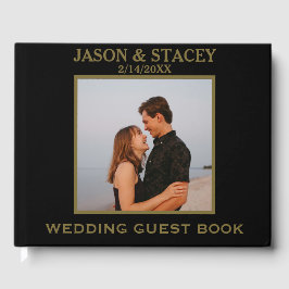 Benutzerdefiniertes Foto und einfaches Text Gästebuch