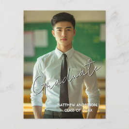 Benutzerdefiniertes Foto und Einladung 2 Postkarte