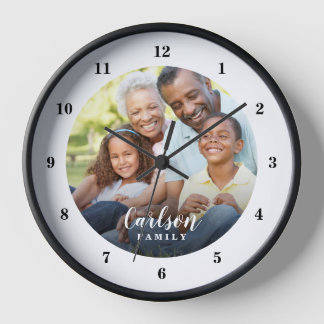 Benutzerdefiniertes Foto und Familienname Personal Uhr