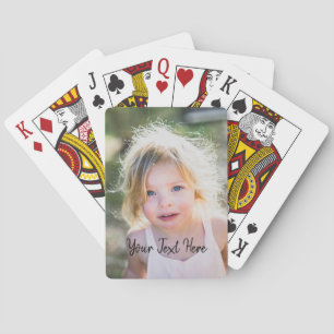 Benutzerdefiniertes Foto und handgeschriebener Tex Spielkarten