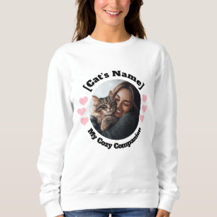 Benutzerdefiniertes Foto und Name für Katzen-Liebh Sweatshirt