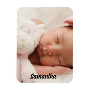 Benutzerdefiniertes Foto und Name Magnet