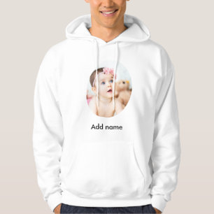 Benutzerdefiniertes Foto und Name Personalisiert H Hoodie