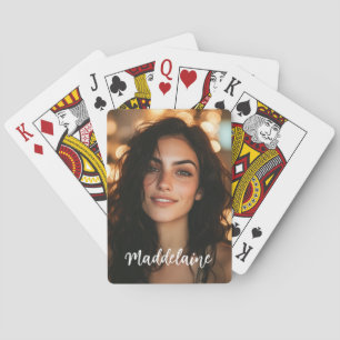Benutzerdefiniertes Foto und Name Spielkarten