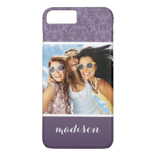 Benutzerdefiniertes Foto- und Namens-Luxus-Purple- Case-Mate iPhone Hülle