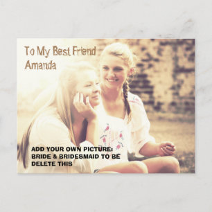 Benutzerdefiniertes Foto und personalisierte Meldu Einladungspostkarte