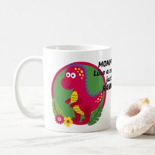 Benutzerdefiniertes Foto und Personalisierter Dino Kaffeetasse