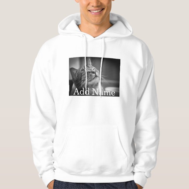 Benutzerdefiniertes Foto und Personalisierter Name Hoodie (Vorderseite)