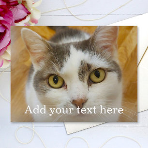 Benutzerdefiniertes Foto und Personalisierter Name Postkarte