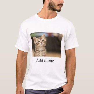 Benutzerdefiniertes Foto und Personalisierter Name T-Shirt