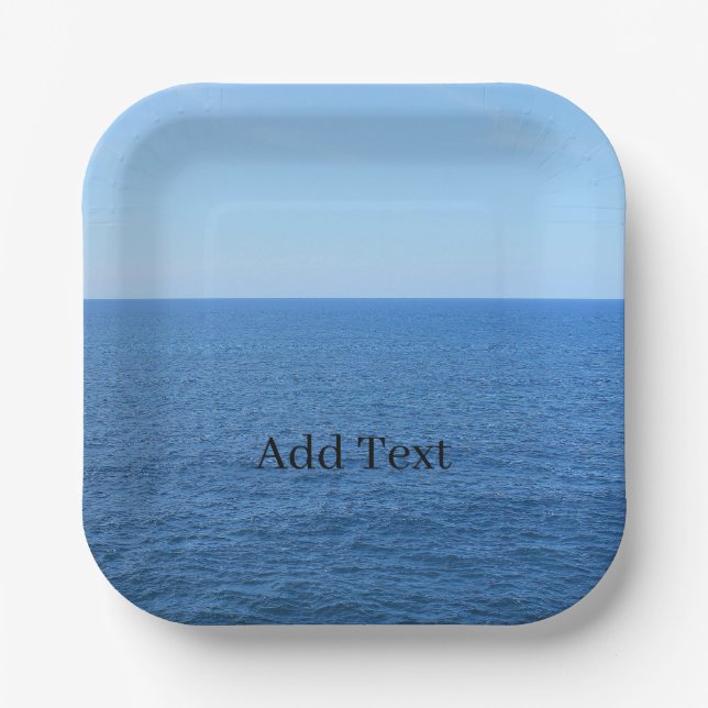 Benutzerdefiniertes Foto und Personalisierter Text Pappteller (Vorderseite)