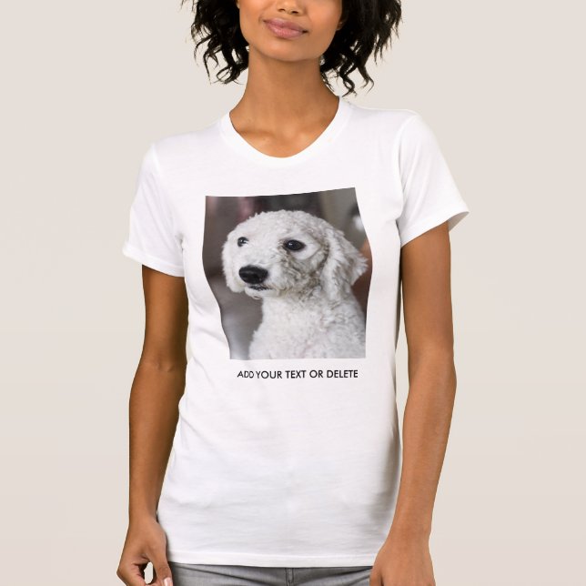 Benutzerdefiniertes Foto und Personalisierter Text T-Shirt (Vorderseite)