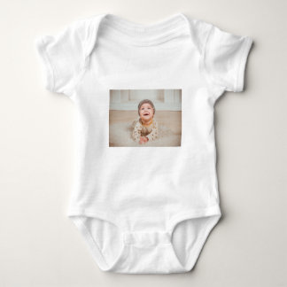 Benutzerdefiniertes Foto und Text Baby Strampler
