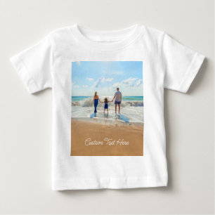 Benutzerdefiniertes Foto und Text Baby T - Shirt I