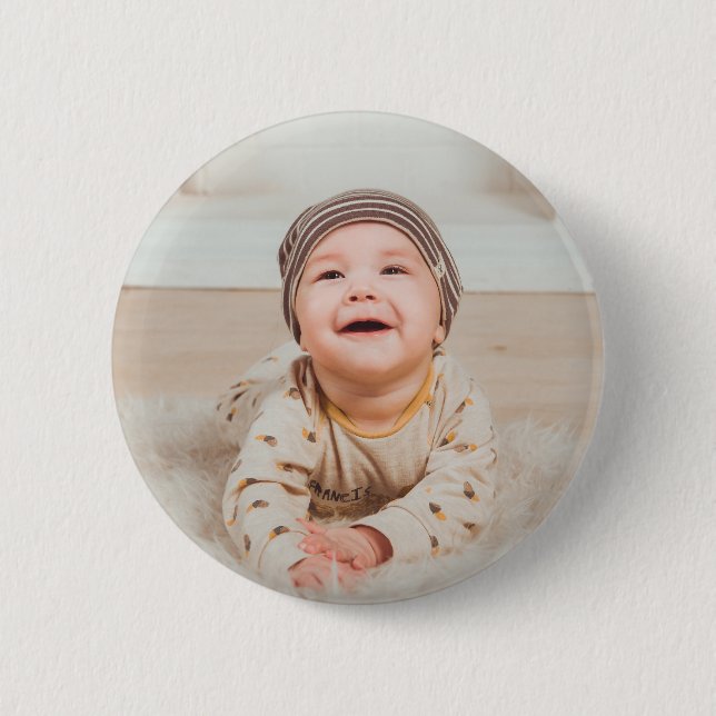 Benutzerdefiniertes Foto und Text Button (Vorderseite)