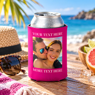 Benutzerdefiniertes Foto und Text Dosenkühler