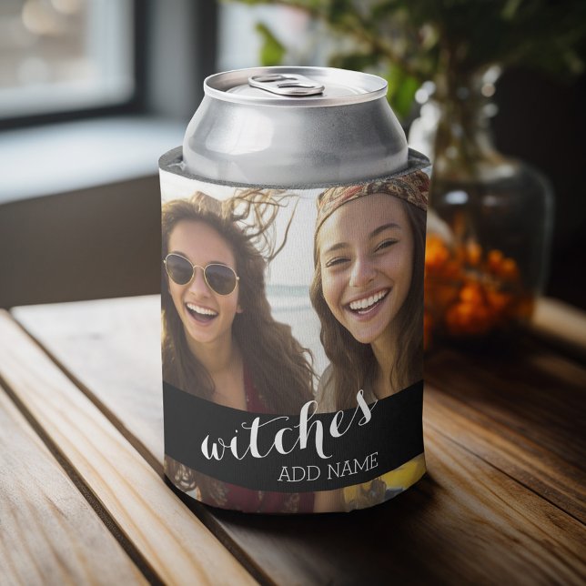 Benutzerdefiniertes Foto und Text Dosenkühler (Fun personalized photo can cooler with a place to add a theme and custom text)