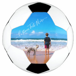 Benutzerdefiniertes Foto und Text - Eigenes Design Fußball