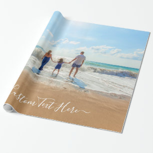 Benutzerdefiniertes Foto und Text - Eigenes Design Geschenkpapier