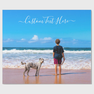 Benutzerdefiniertes Foto und Text - Eigenes Design Geschenkpapier