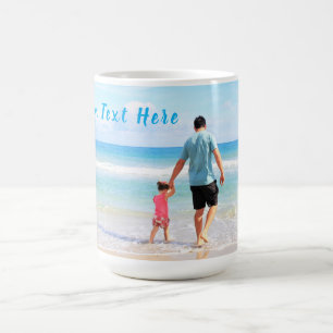 Benutzerdefiniertes Foto und Text - Eigenes Design Kaffeetasse